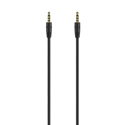 3,5mm Audiokabel 1m Svart