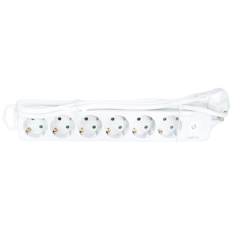 Power strip 6-way with switch 1.5m White