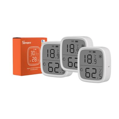 Temperatur/luftfuktighetsmätare med skärm | 3-pack