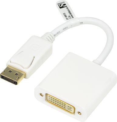 DisplayPort till DVI-D singlelink adapter, Full HD i 60Hz
