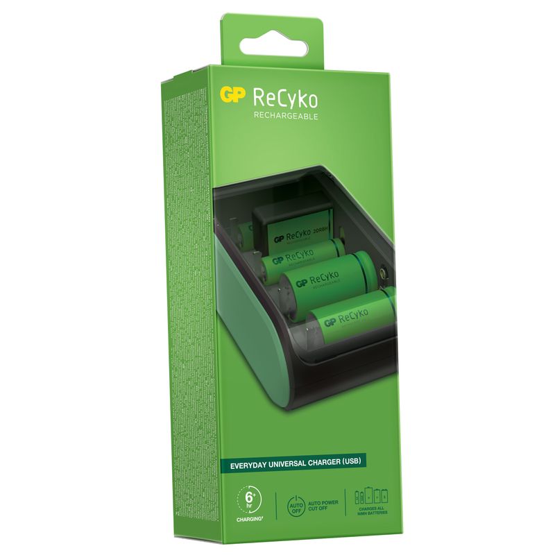 ReCyko Batteriladdare Uni USB AA/AAA/C/D/9V