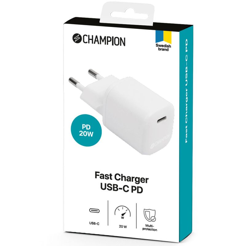 Fast Charge USB-C PD 20W White