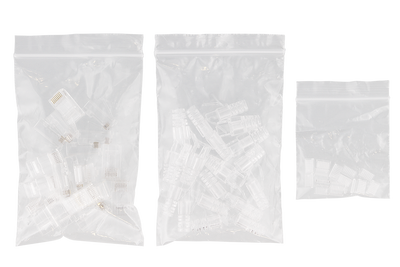 DELTACO RJ45 kontaktdon för slim kabel 28AWG, Cat6a, oskärmad, 20-pack