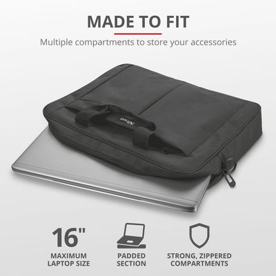 Primo Laptop Bag 16" with Wireless Mouse - Black