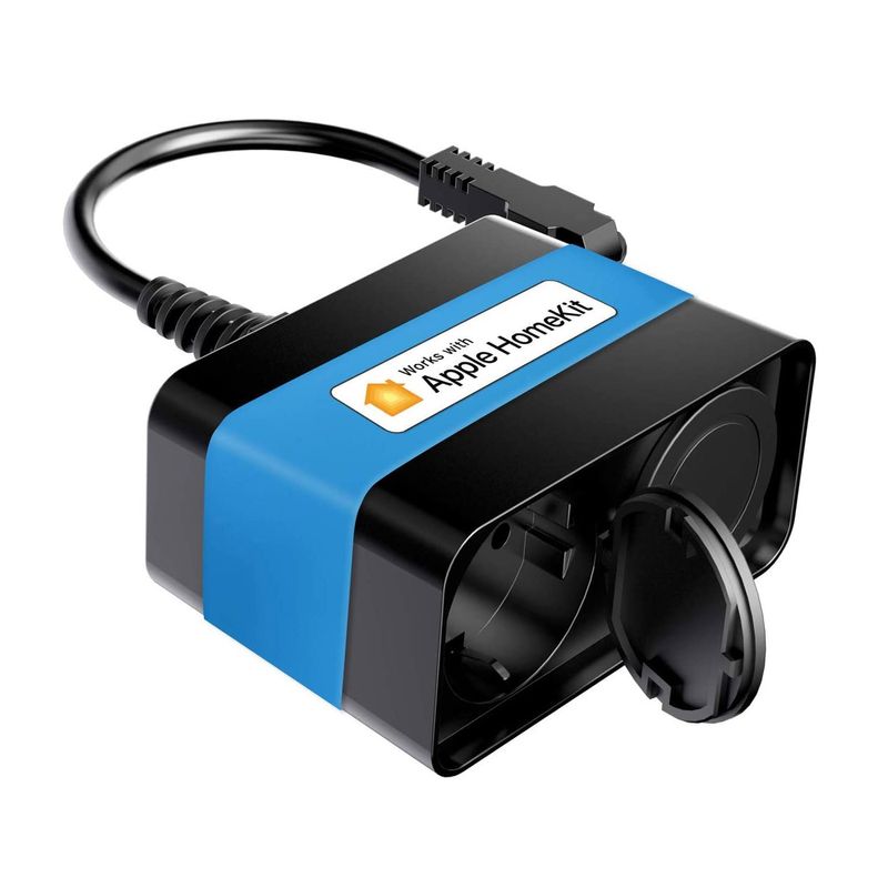 Smart Utomhusrelä med dubbla portar - 10A & Homekit