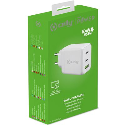 USB charger PD 3-ports 65W GaN