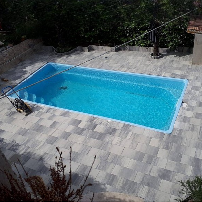Poolpaket Glasfiberpool - 6x3m - Utö - Med smart styrning