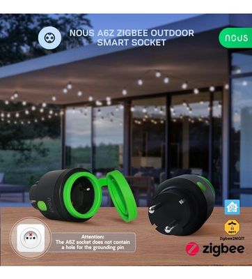 Nous A6Z ZigBee Utomhus Smart Uttag