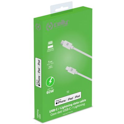 USB-C - Lightning-kabel 60W MFI 1m