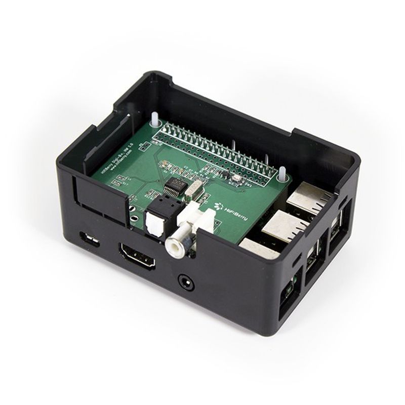 HiFiBerry Case for DAC+/Digi+/AMP+ Black (RPI 3B+)