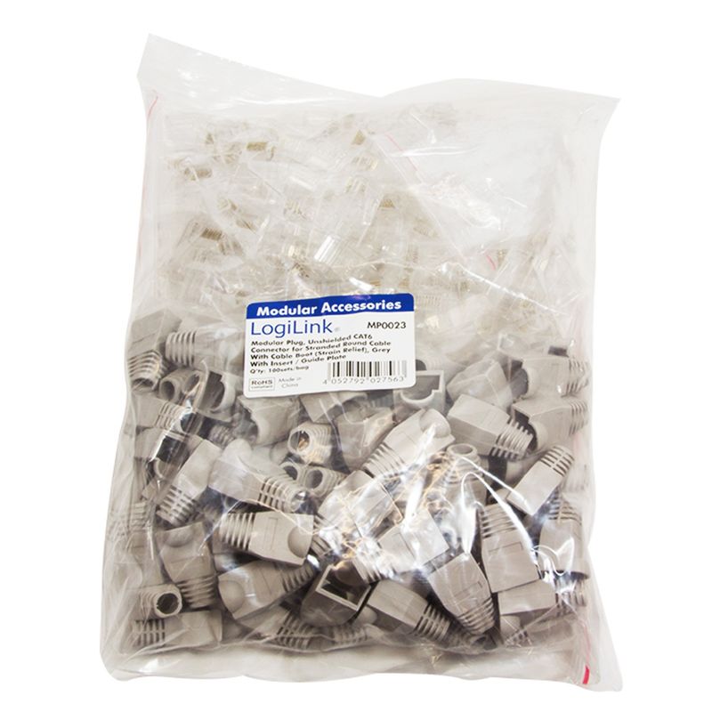 Modularplugg Cat6 Oskärm 100st
