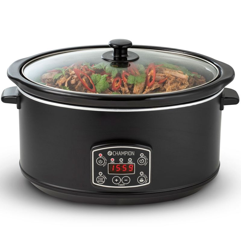 Slowcooker 6,5L Mattsvart