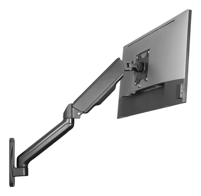 DELTACO Office, Singel wall, gas spring, 17"-32",2-9kg,75x75-100x100DE