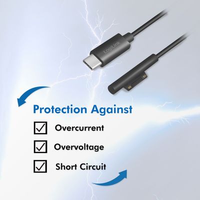 USB-C Laddkabel Microsoft Surface