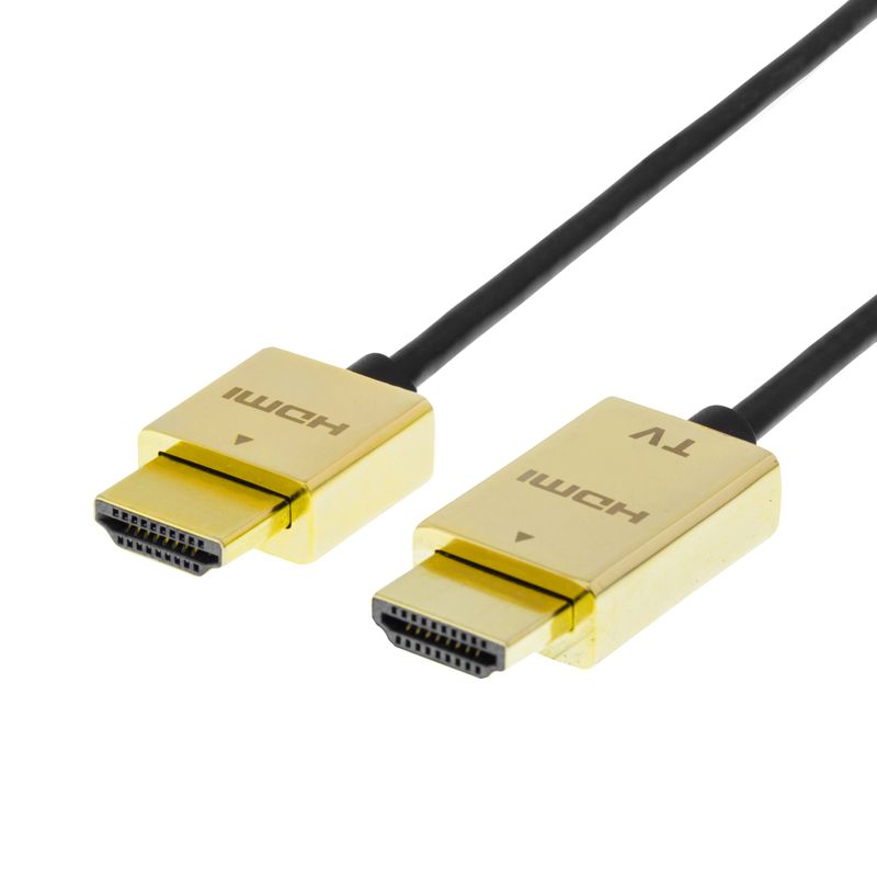 PRIME tunn HDMI-kabel med guldpläterade zink-kontakter, 3m