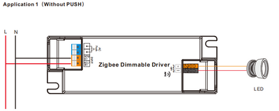NFC Dimbar 36W LED-Drivdon med ZigBee Kontroll