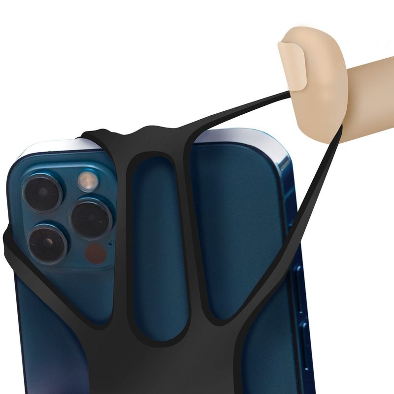 Mobilhalsband för smartphone max 6,7" Svart