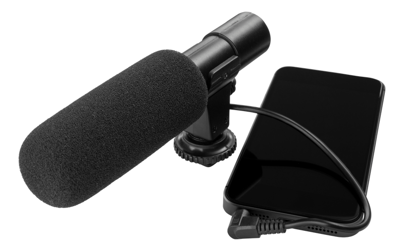 Vlogg mikrofon för mobil eller kamera