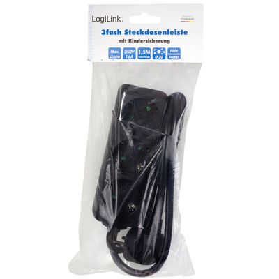 Grenuttag Jordat 3vägs 1,5m Svart