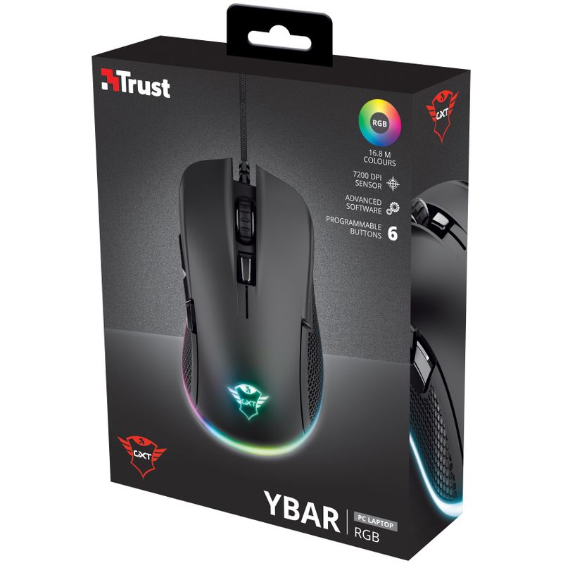 GXT 922 Ybar Gaming Mouse Svart