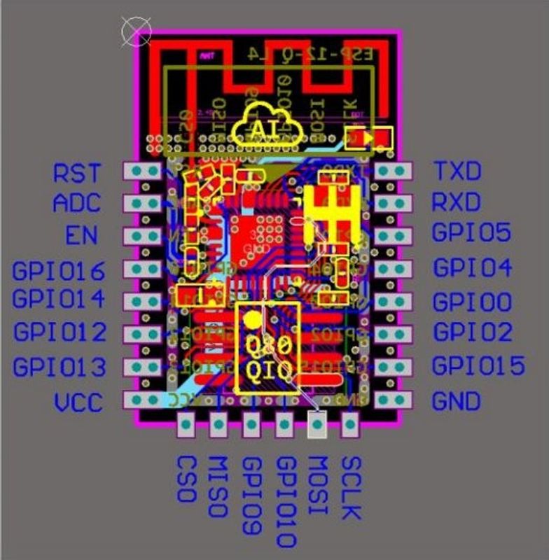 ESP-12F - ESP8266 WiFi Development Board