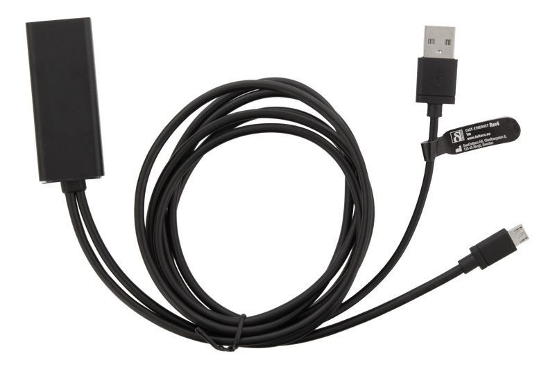 DELTACO Ethernet Adapter for ChromeCast, USB, RJ45, Black