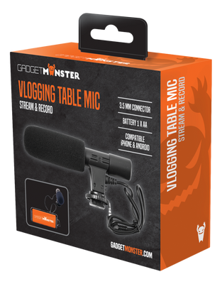 Vlogg mikrofon för mobil eller kamera