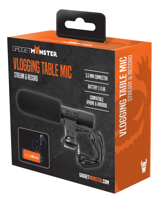 Vlogg mikrofon för mobil eller kamera