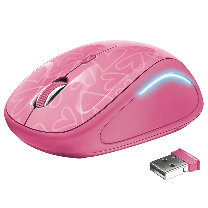 Yvi FX Wireless Mouse Pink