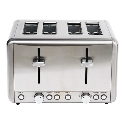 Toaster 4 slices Stainless Steel