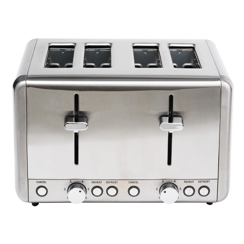 Toaster 4 slices Stainless Steel