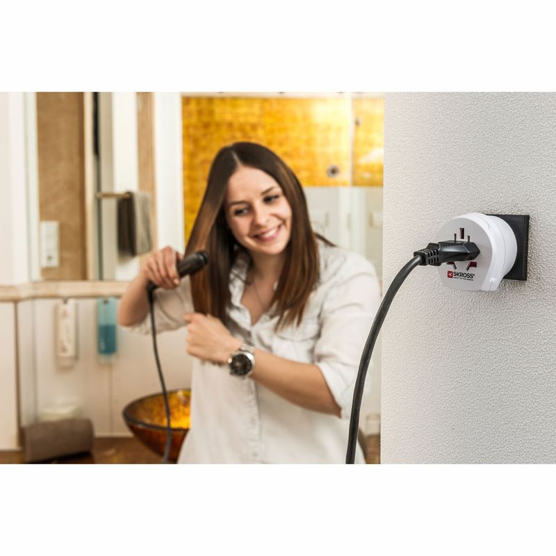 El-Adapter Combo Danmark & Europa