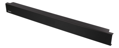 DELTACO 19" 1U täckpanel, korgmutter-fri installation, svart