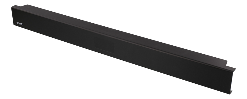 DELTACO 19" 1U blank panel, tool-free installation, black.