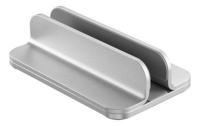 DELTACO Office, Adjustable vertical laptop holder, 5kg, alumimnum