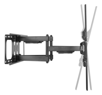 DELTACO Office, Heavy-duty full-motion wall mount, 65-100", 85kg, 200x200-800x60.