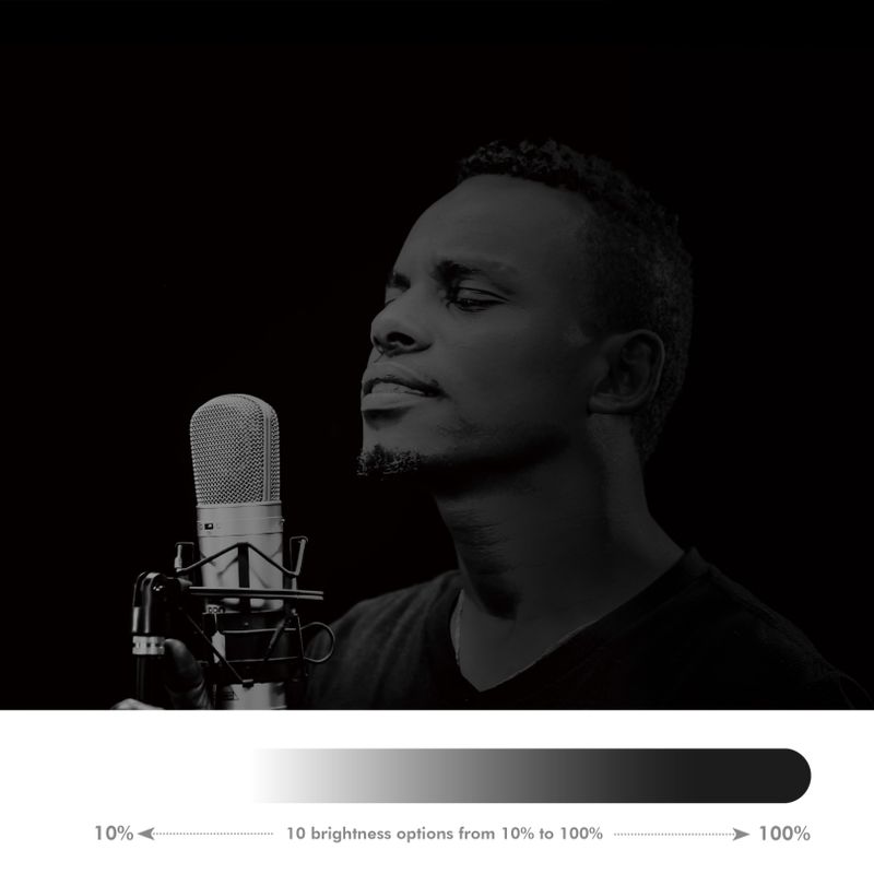 Ring light Hjärtform RGB med bordsstativ