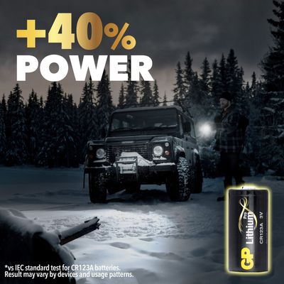 CR123A Lithiumbatteri 4-pack