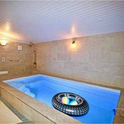 Poolpaket Glasfiberpool - 4x2.5m - Lindö - Med smart styrning