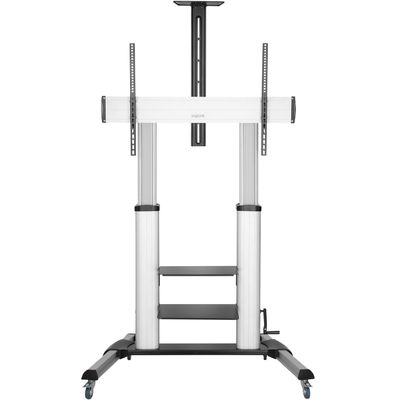 Golvstativ med hjul TV 60-100" max 100kg Alu