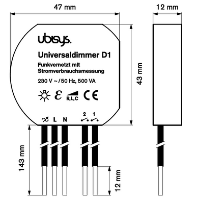 Universal dimmer D1