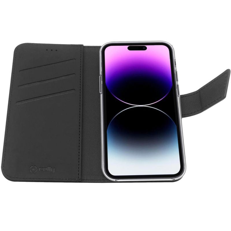 Wallet Case iPhone 14 Pro Max Svart