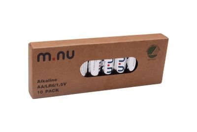 Alkaliska batterier AA / LR6, 1,5V 10-pack