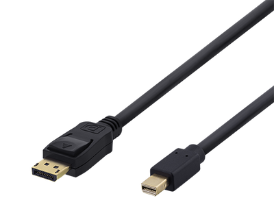 Mini DisplayPort kabel 0,5m, Ultra HD i 60Hz,svart
