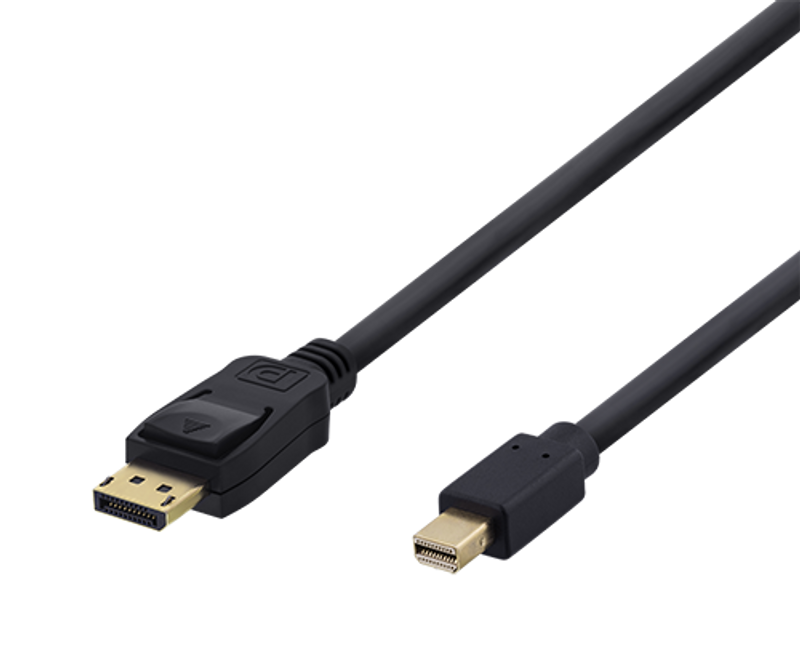 Mini DisplayPort kabel 0,5m, Ultra HD i 60Hz,svart