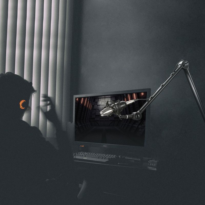 Mikrofonarm Pro Svart