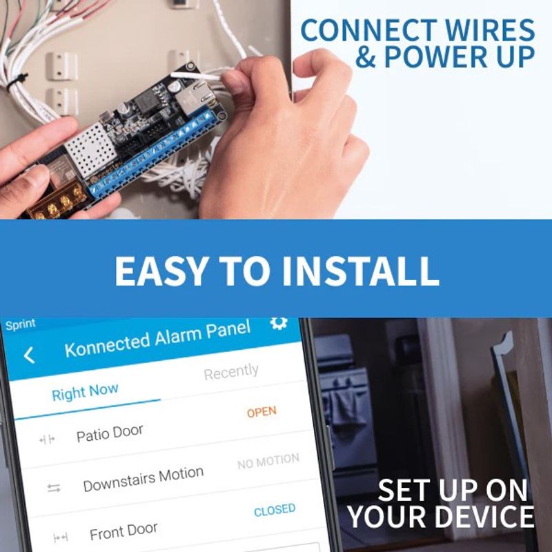 Alarm Panel Pro  - 12 Zone Conversion Kit - Konnected
