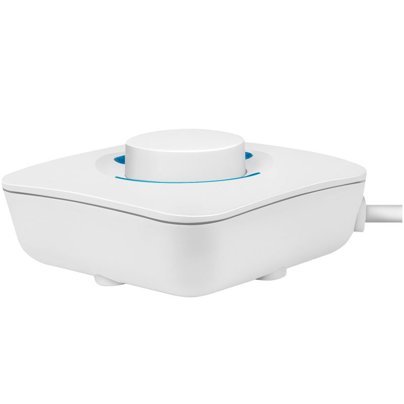 Grenuttag 4+2-vägs med fotströmbrytare Vit