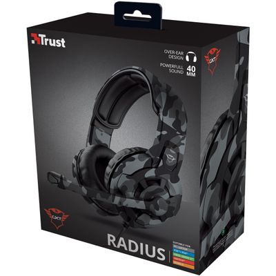GXT 411K Radius Gaming Headset Black Camo
