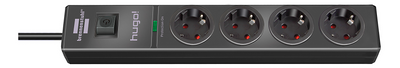 Hugo, grenuttag med 4xCEE 7/4 uttag, 1xCEE 7/7 anslutning, 2m kabel